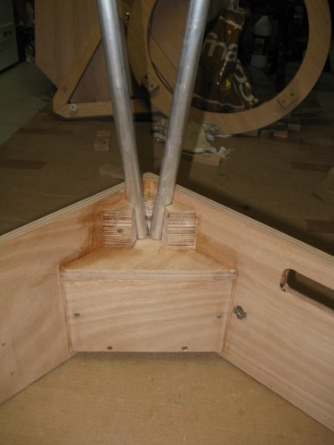 Télescope réalisation système fixation des tubes Serrurier