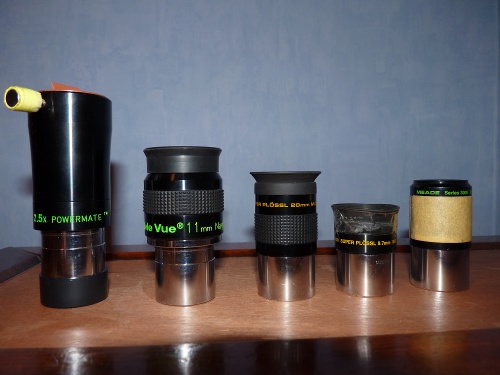oculaires collection d'oculaires meade televue